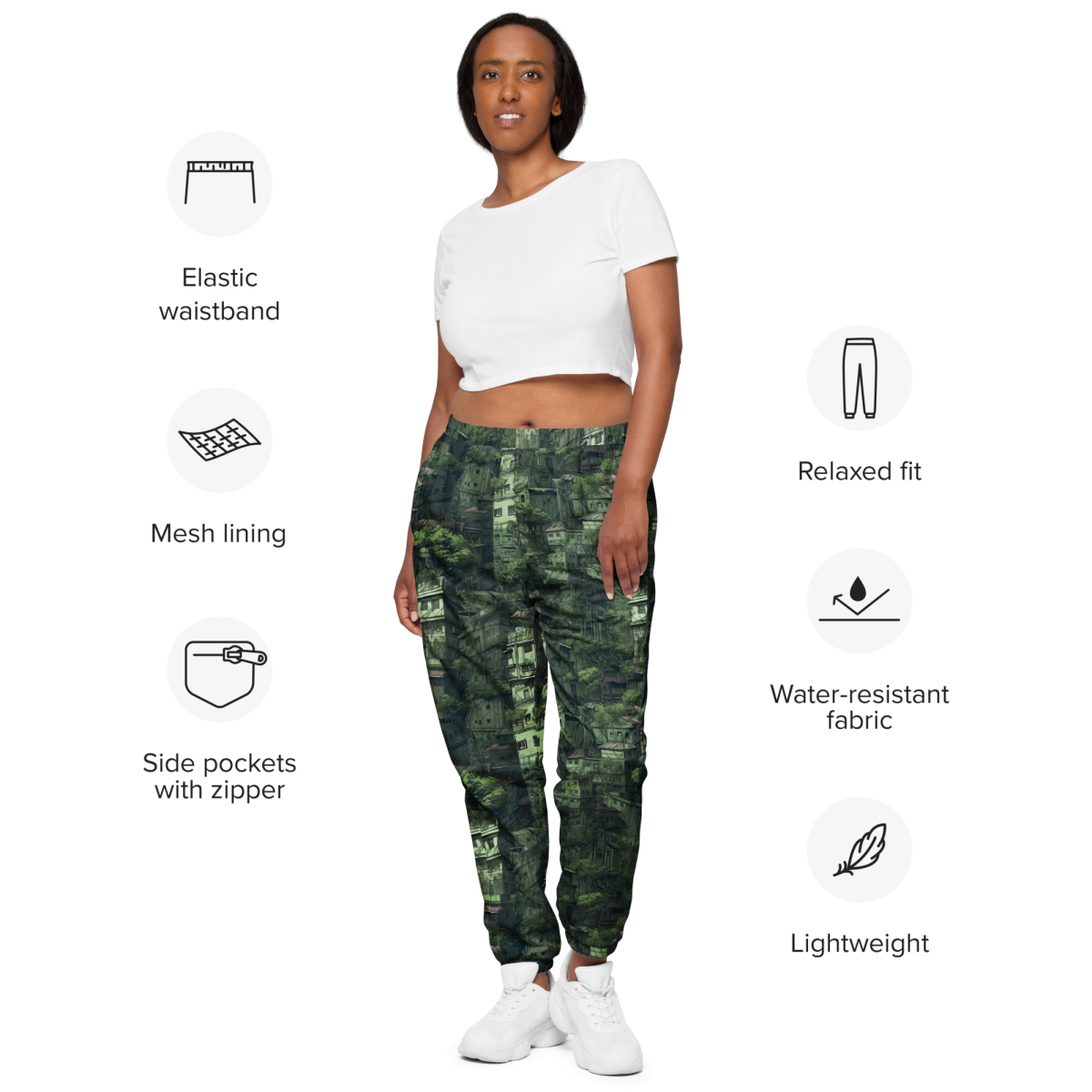 Nature Reclaims - Green - Unisex Track Pants - Image 2