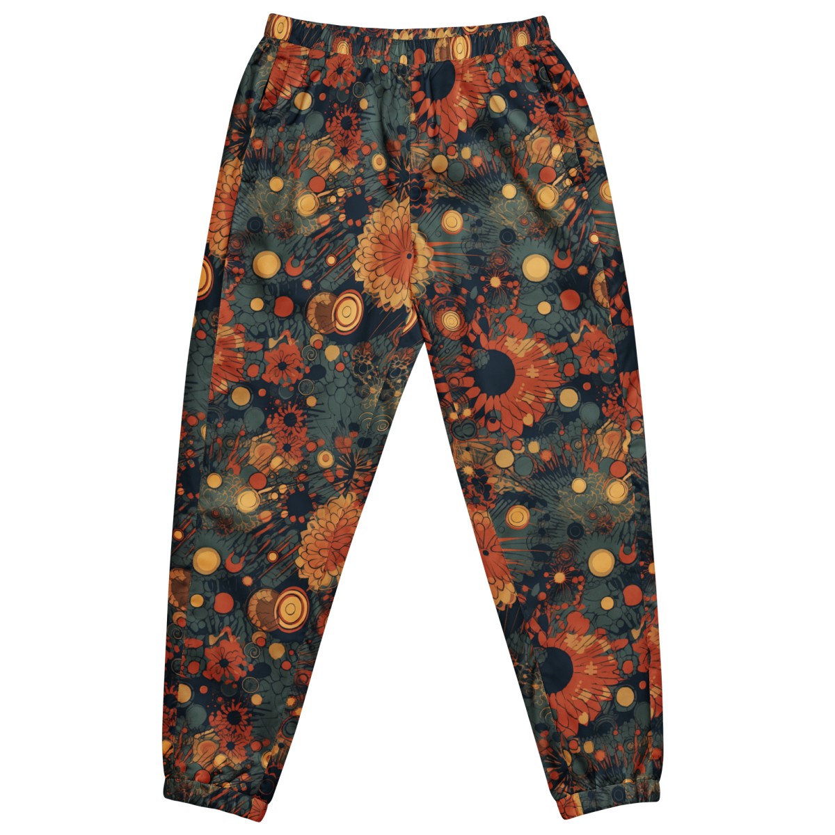 Trampled Flowers - Green/Blue - Unisex Track Pants
