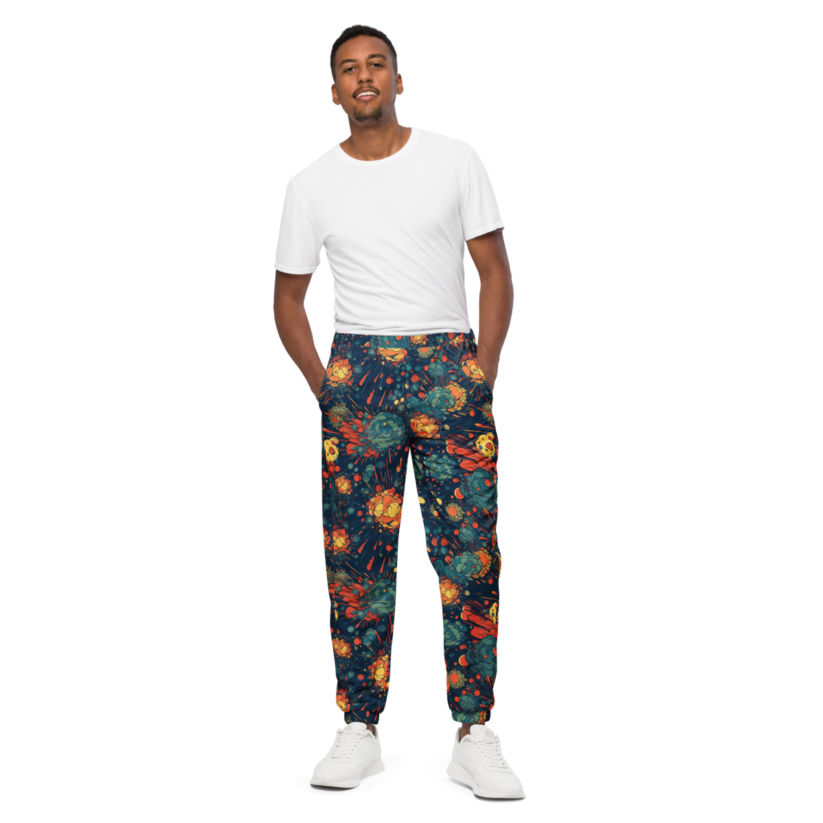 Subatomic Schism - Dark Blue - Unisex Track Pants - Image 6