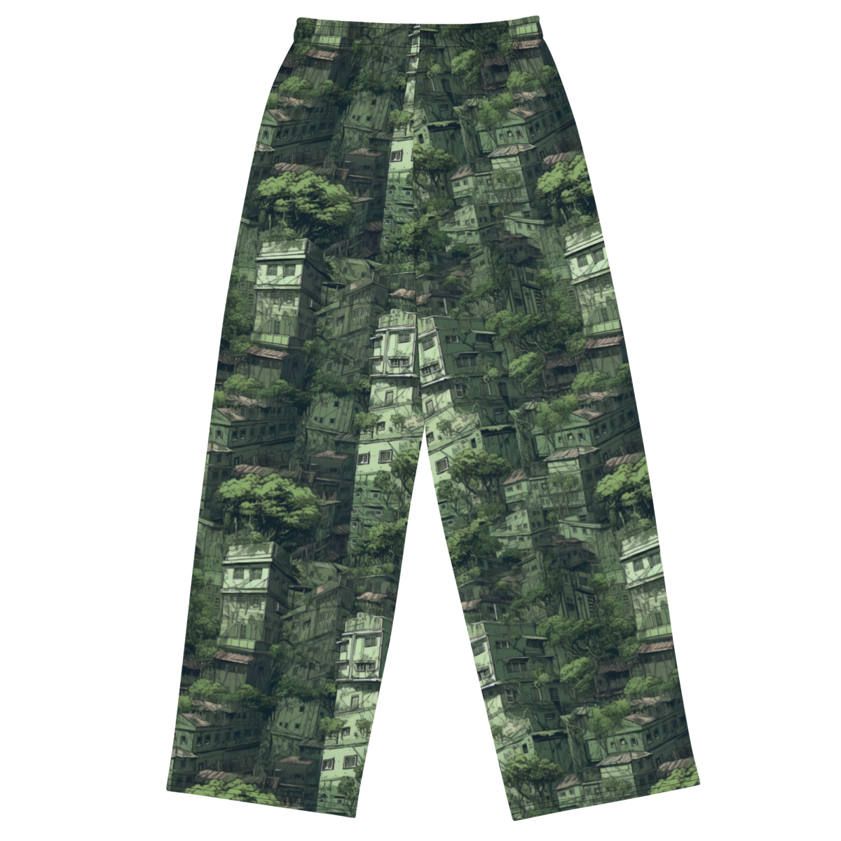 Nature Reclaims - Green - Unisex Wide-Leg Pant - Image 10