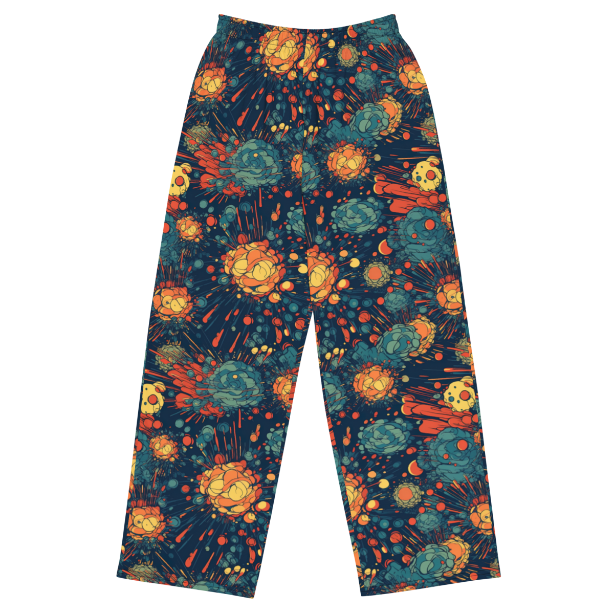 Subatomic Schism - Dark Blue - Unisex Wide-Leg Pant