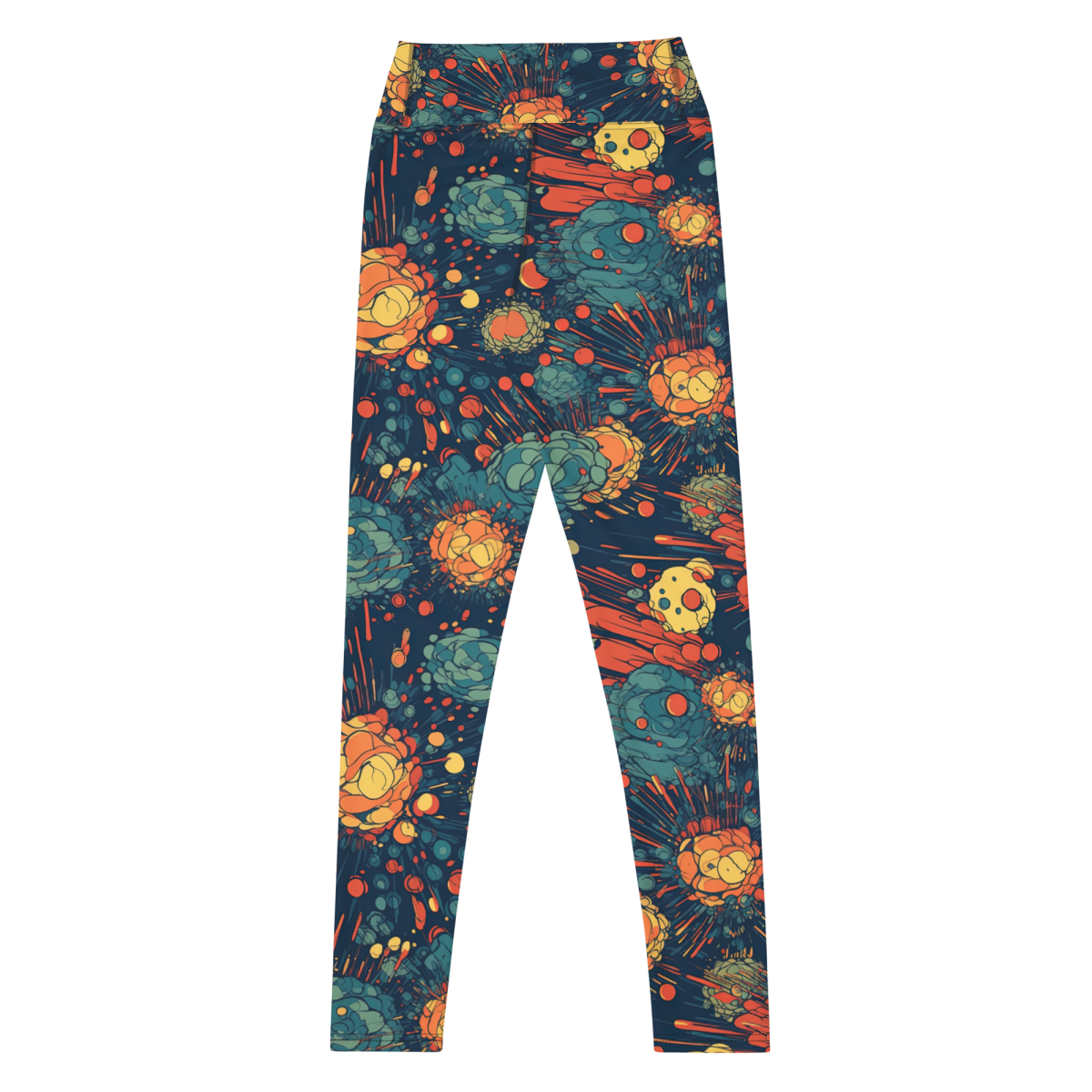 Subatomic Schism - Dark Blue - Yoga Leggings - Image 2