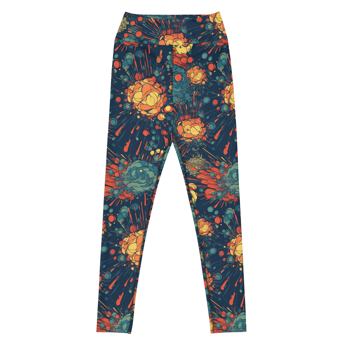 Subatomic Schism - Dark Blue - Yoga Leggings