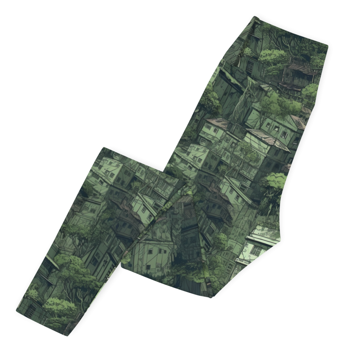 Nature Reclaims - Green - Yoga Leggings - Image 4