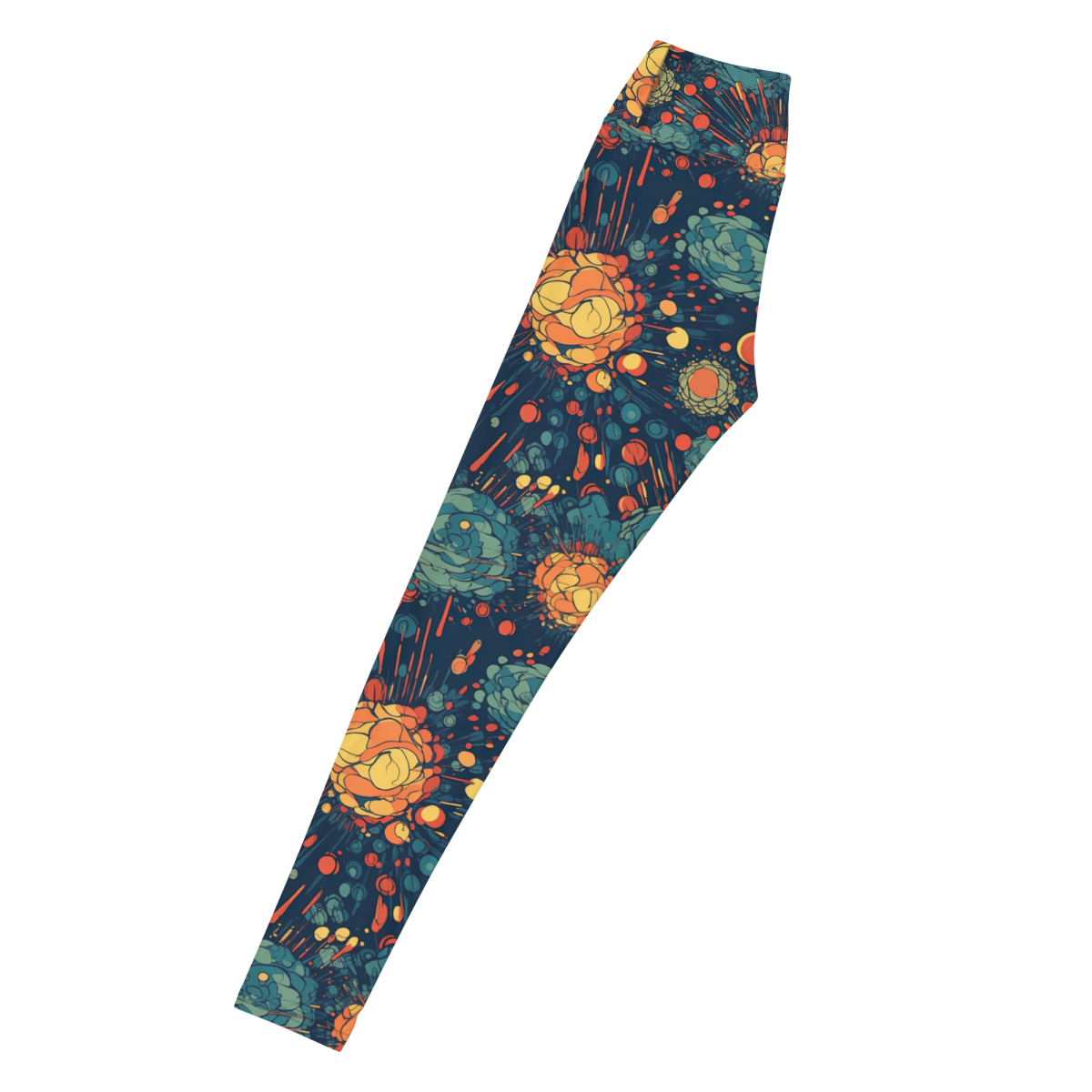 Subatomic Schism - Dark Blue - Yoga Leggings - Image 3