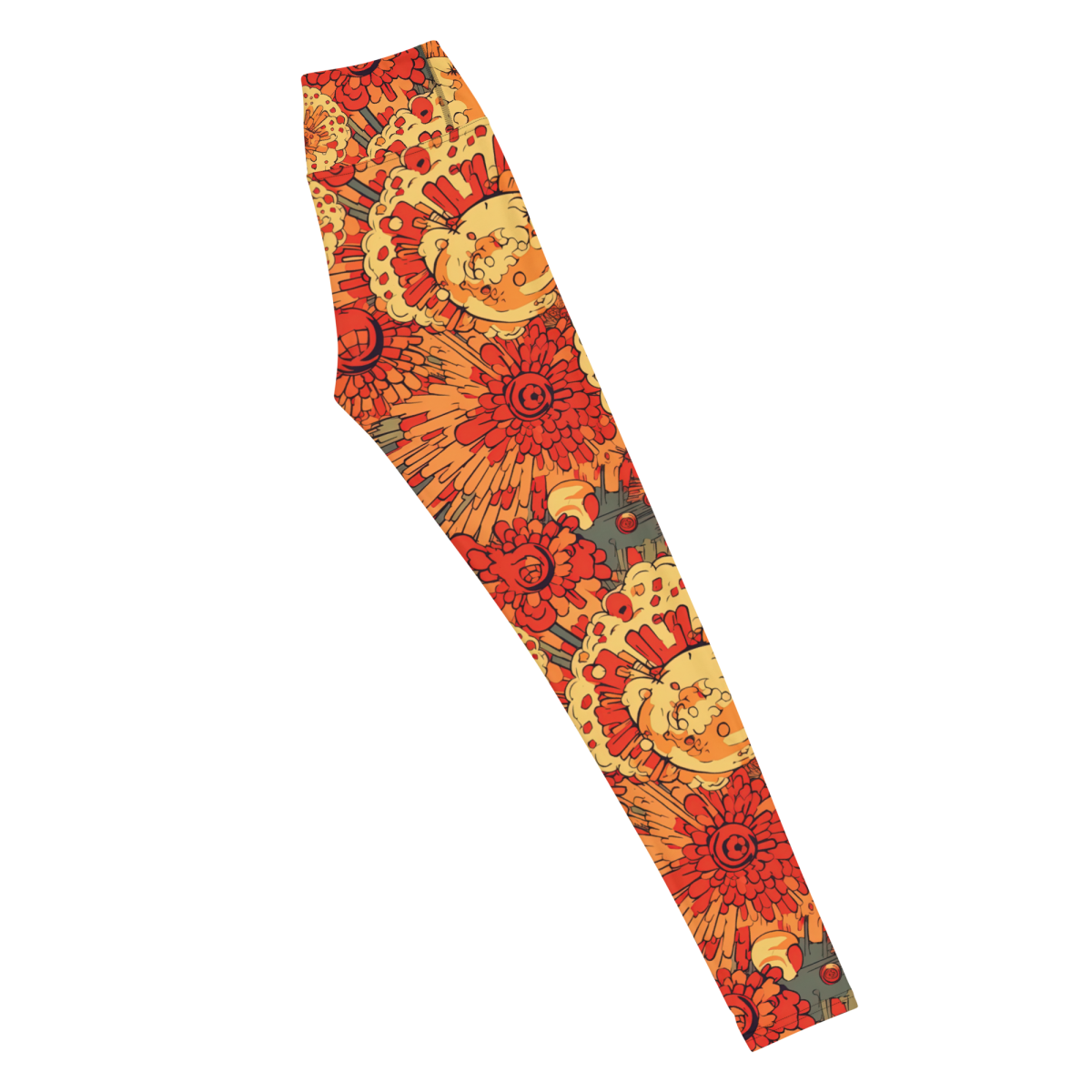 Fiery Fusion - Orange - Yoga Leggings - Image 5