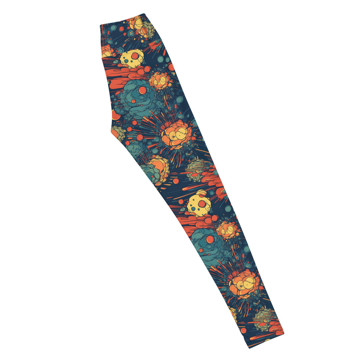 Subatomic Schism - Dark Blue - Yoga Leggings - Image 5