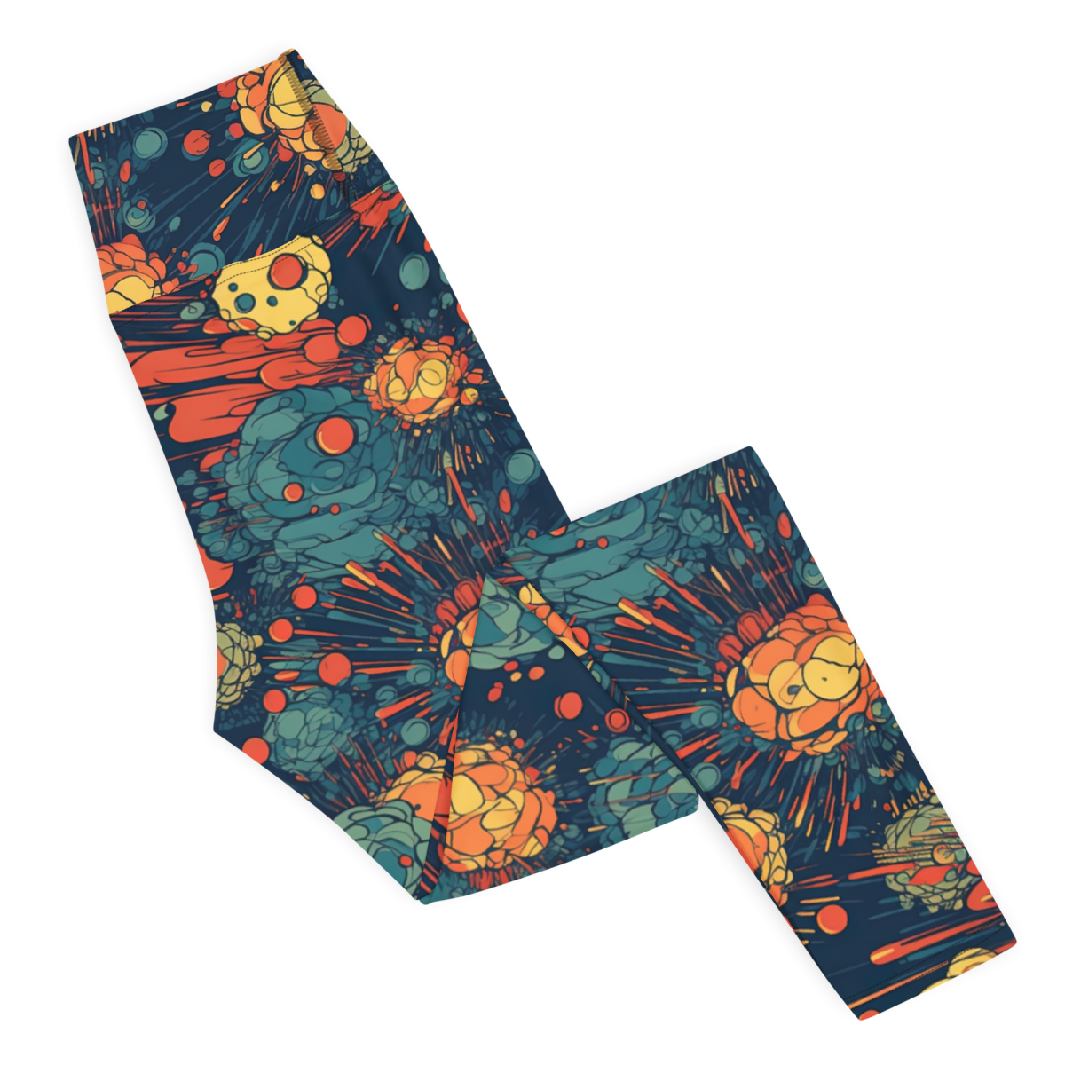 Subatomic Schism - Dark Blue - Yoga Leggings - Image 6