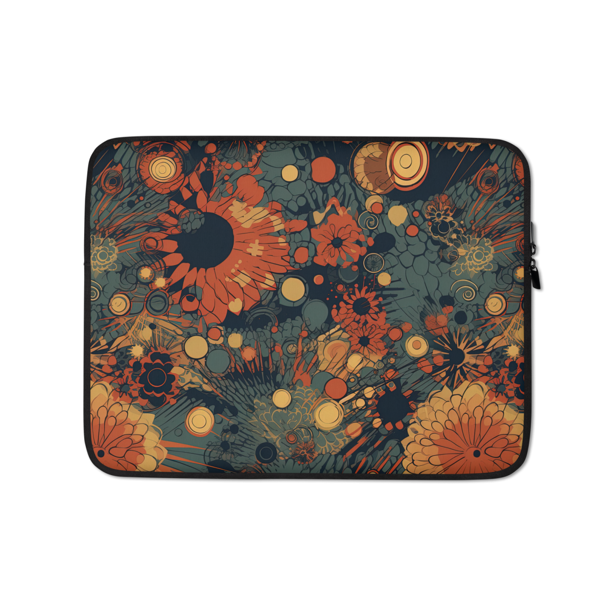 Trampled Flowers - Green/Blue - Laptop Sleeve