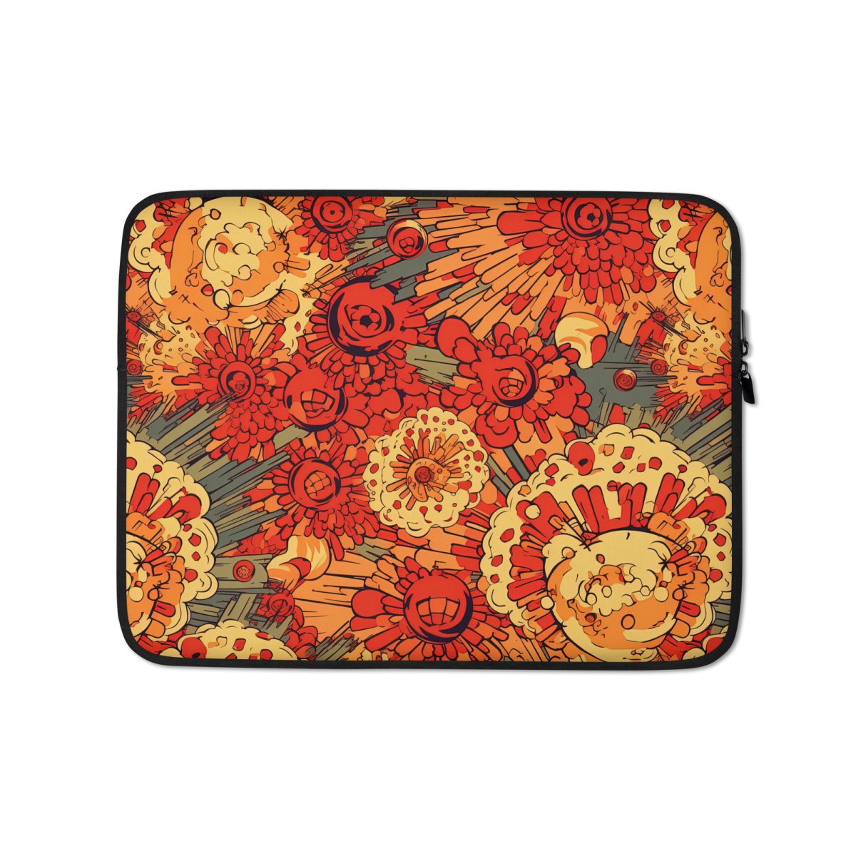 Fiery Fusion - Orange - Laptop Sleeve