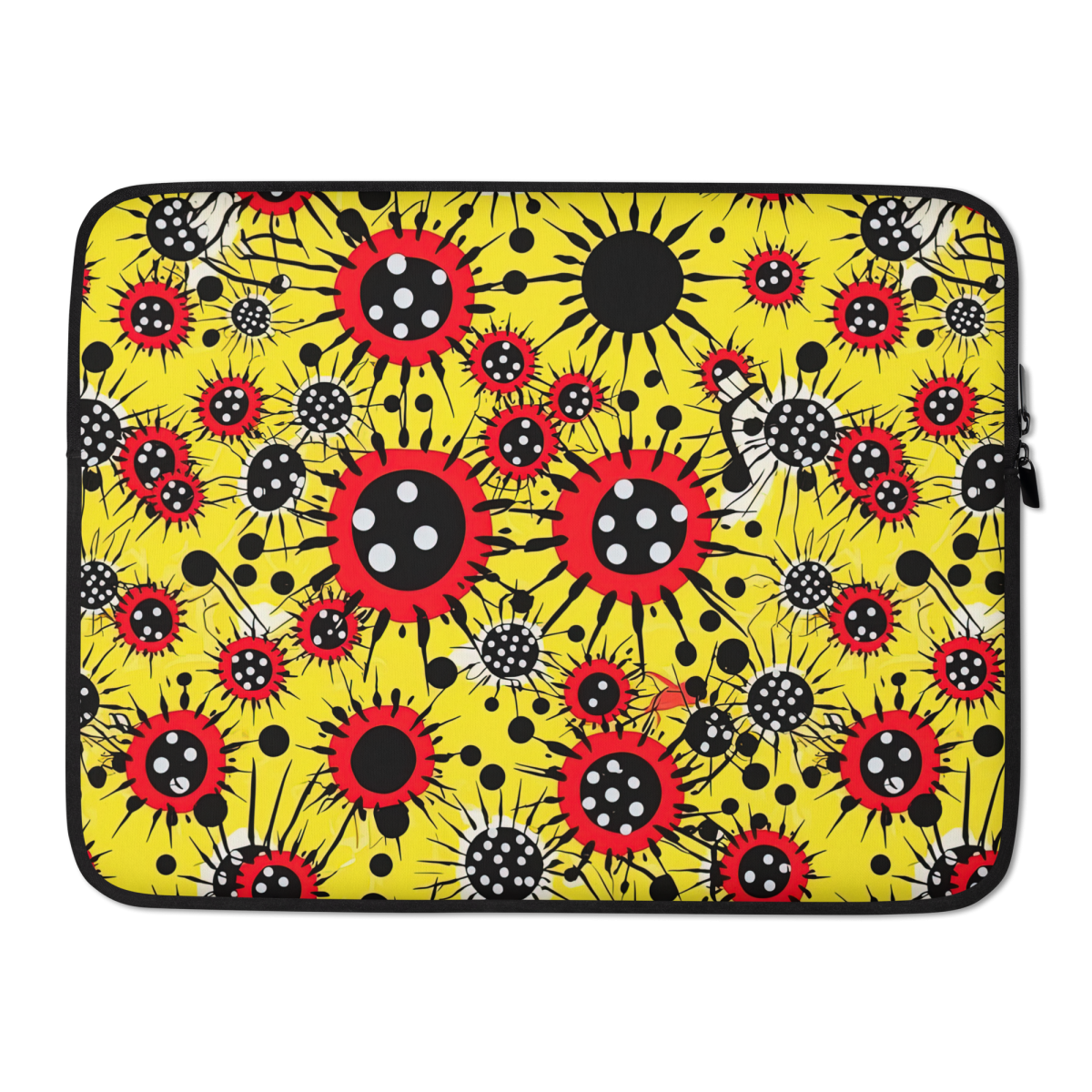 Virus Attack - Yellow/Red - Laptop Sleeve - Image 2