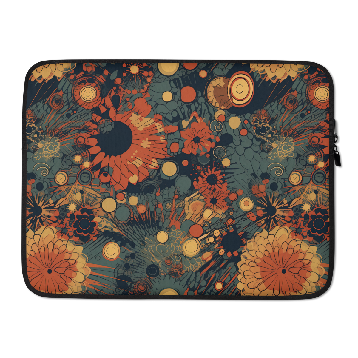 Trampled Flowers - Green/Blue - Laptop Sleeve - Image 2