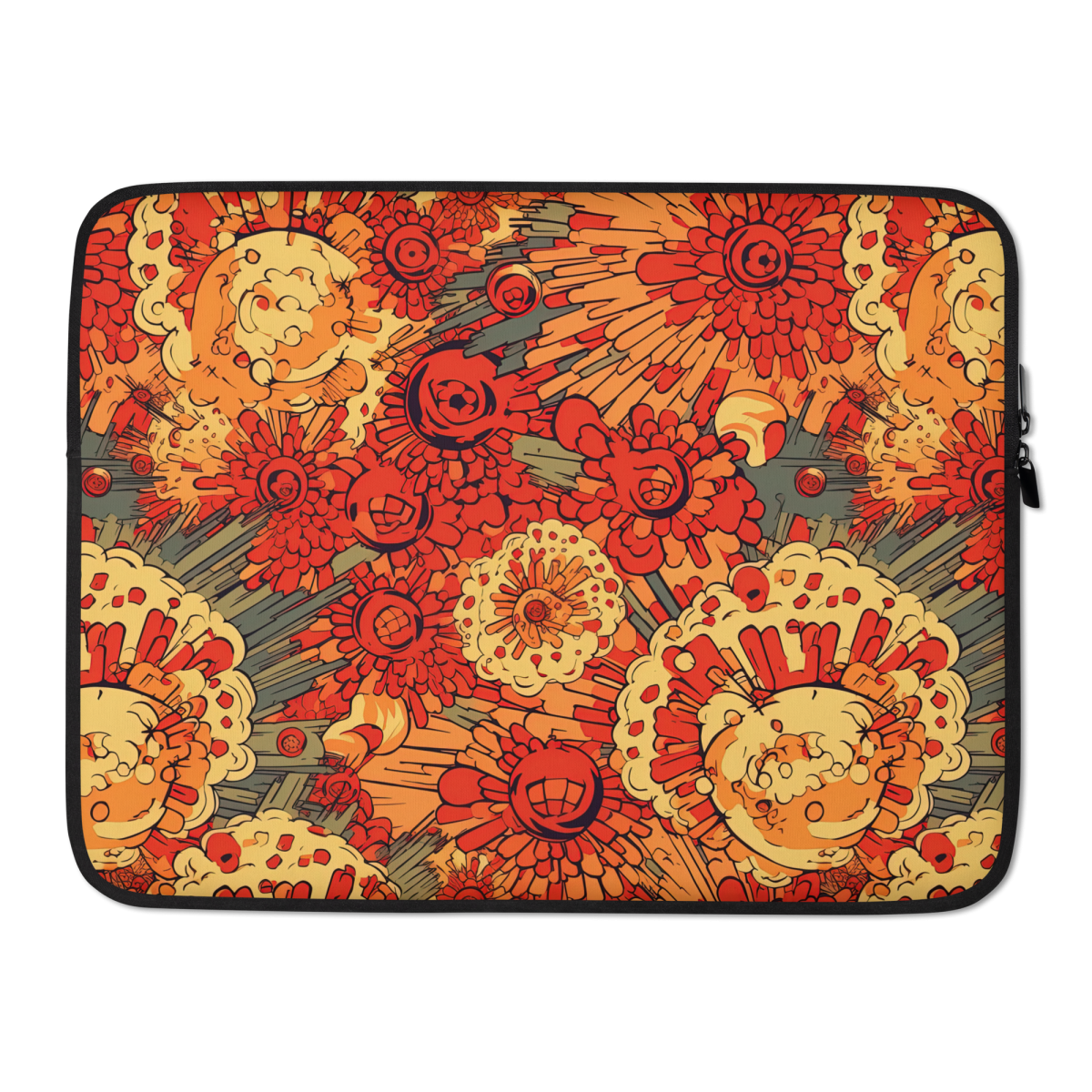 Fiery Fusion - Orange - Laptop Sleeve - Image 2