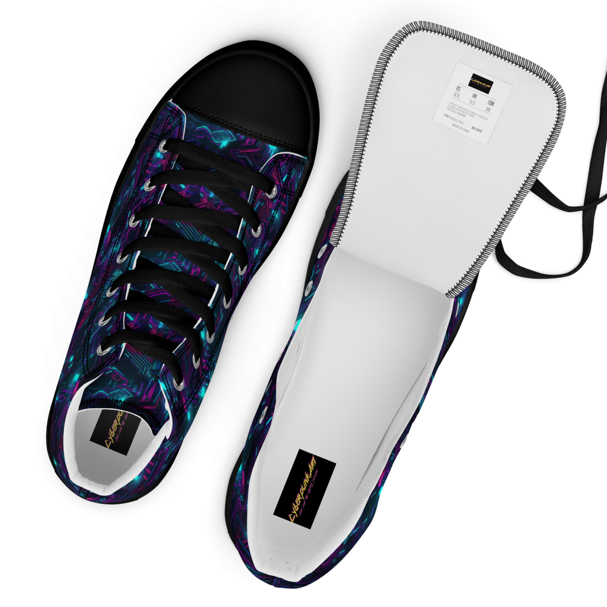 Cyberspace Circuits - Blue - Men's Shoe - Image 2