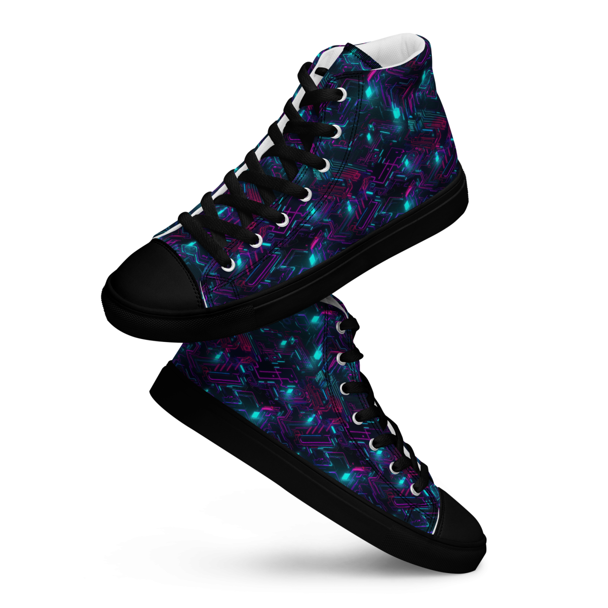 Cyberspace Circuits - Blue - Men's Shoe - Image 6