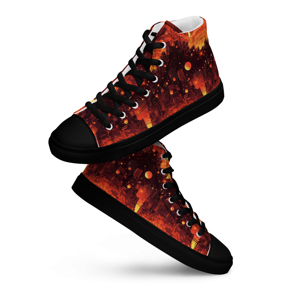 Spiral Flame - Orange/Black - Men's Shoe - Image 6