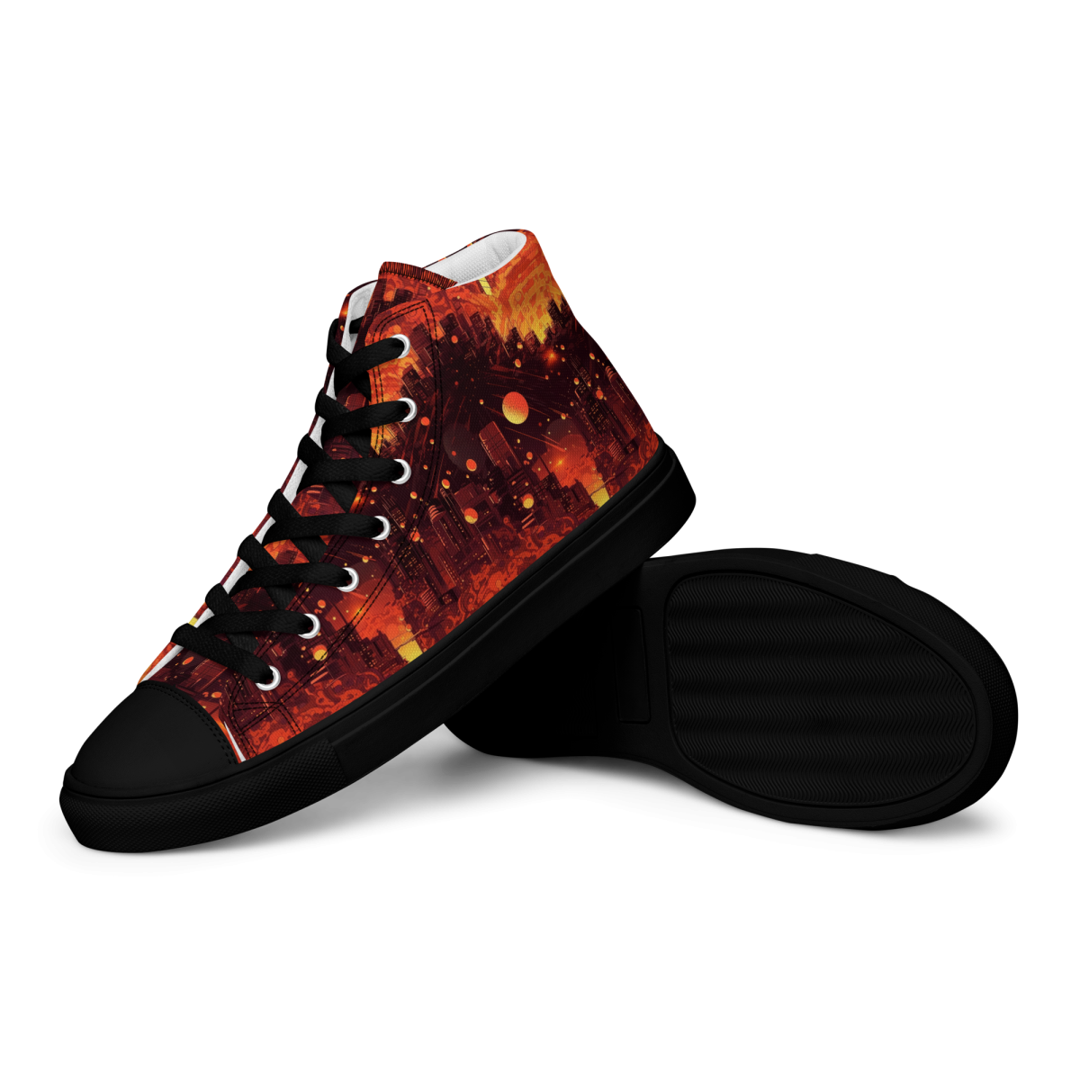 Spiral Flame - Orange/Black - Men's Shoe - Image 7