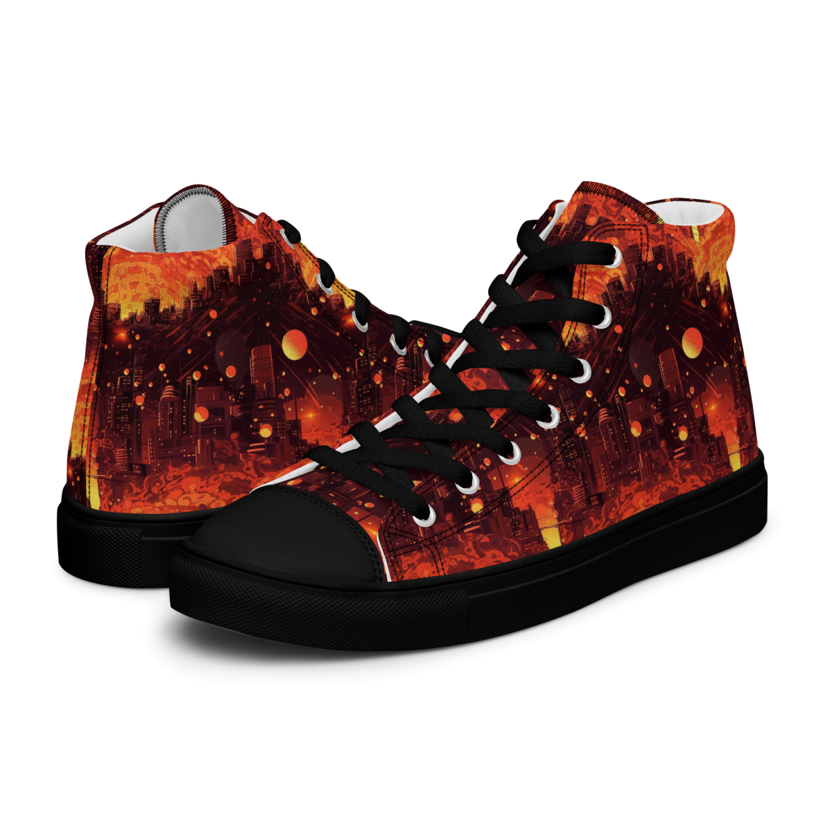 Spiral Flame - Orange/Black - Men's Shoe - Image 9
