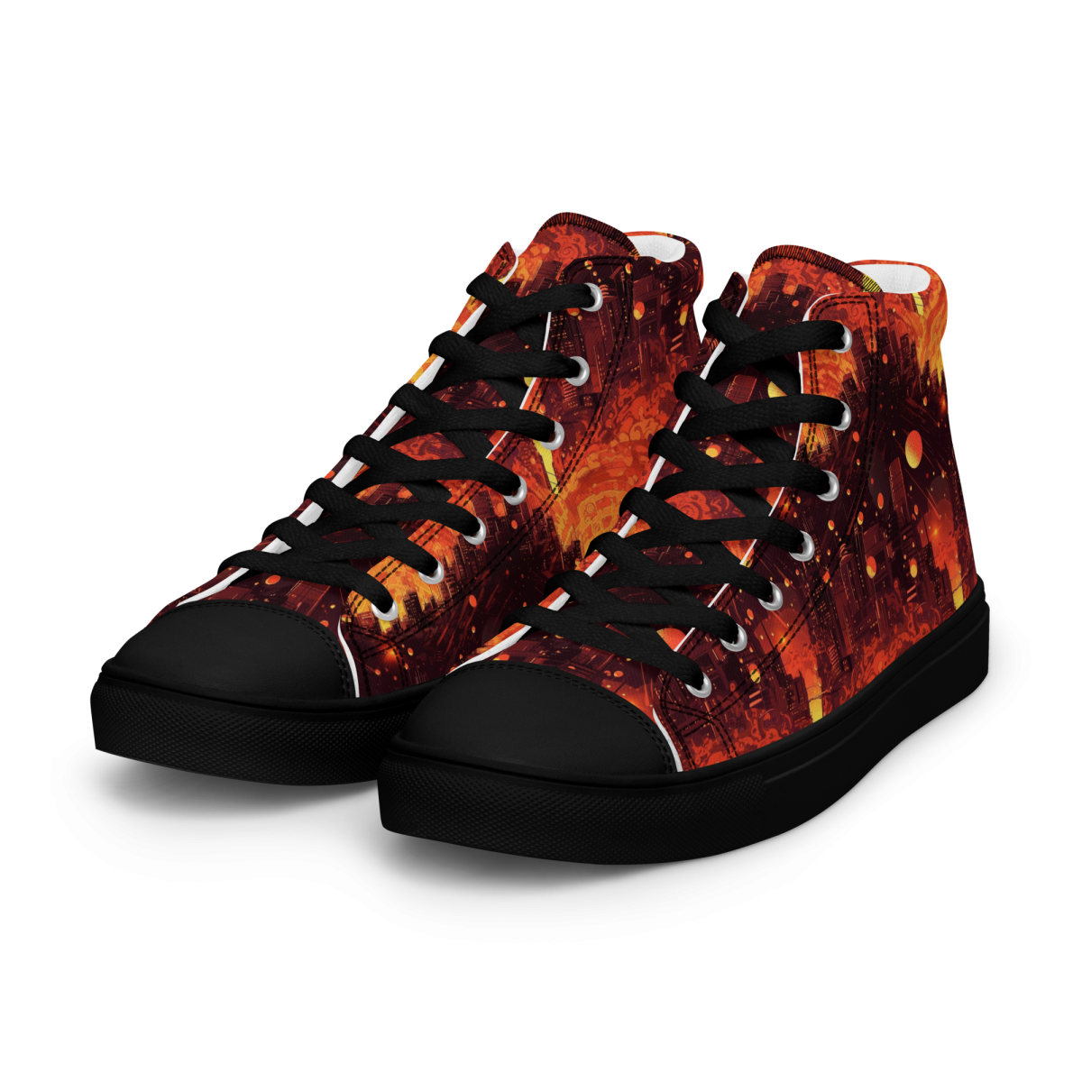 Spiral Flame - Orange/Black - Men's Shoe - Image 31