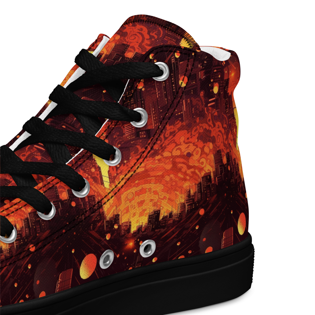 Spiral Flame - Orange/Black - Men's Shoe - Image 4