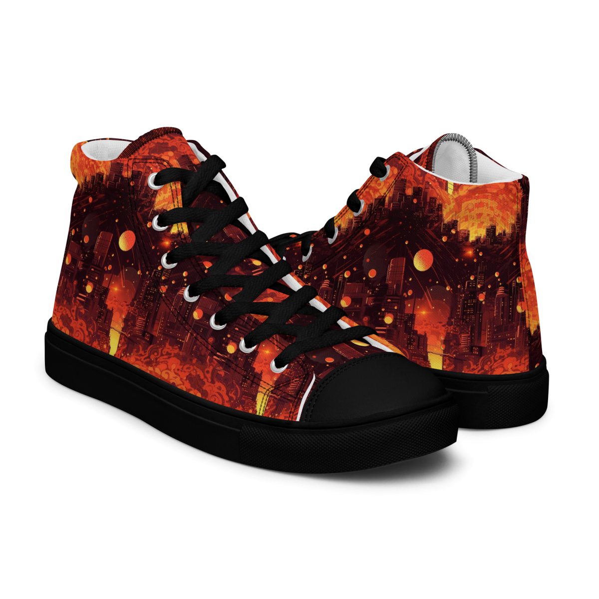 Spiral Flame - Orange/Black - Men's Shoe - Image 8
