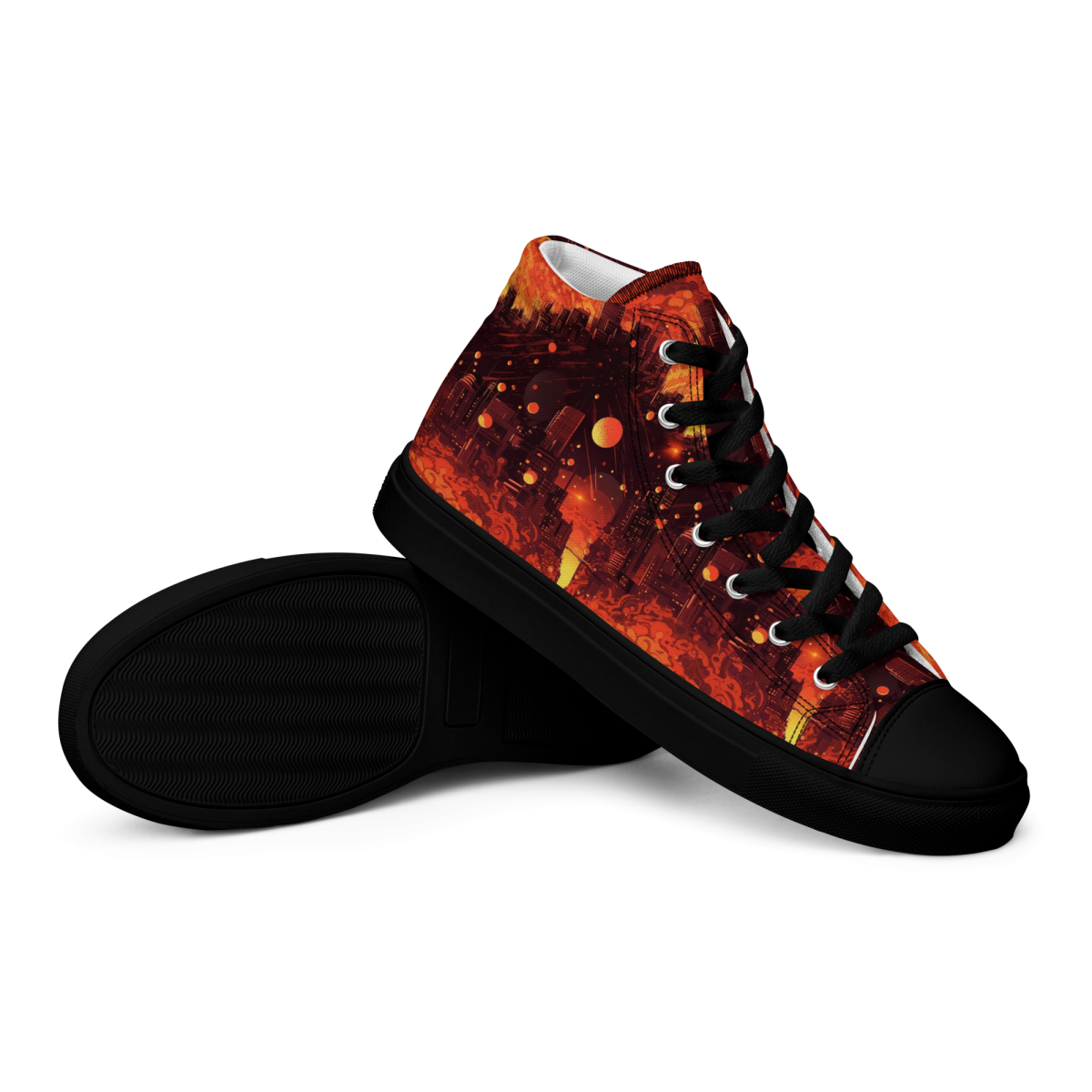 Spiral Flame - Orange/Black - Men's Shoe - Image 12