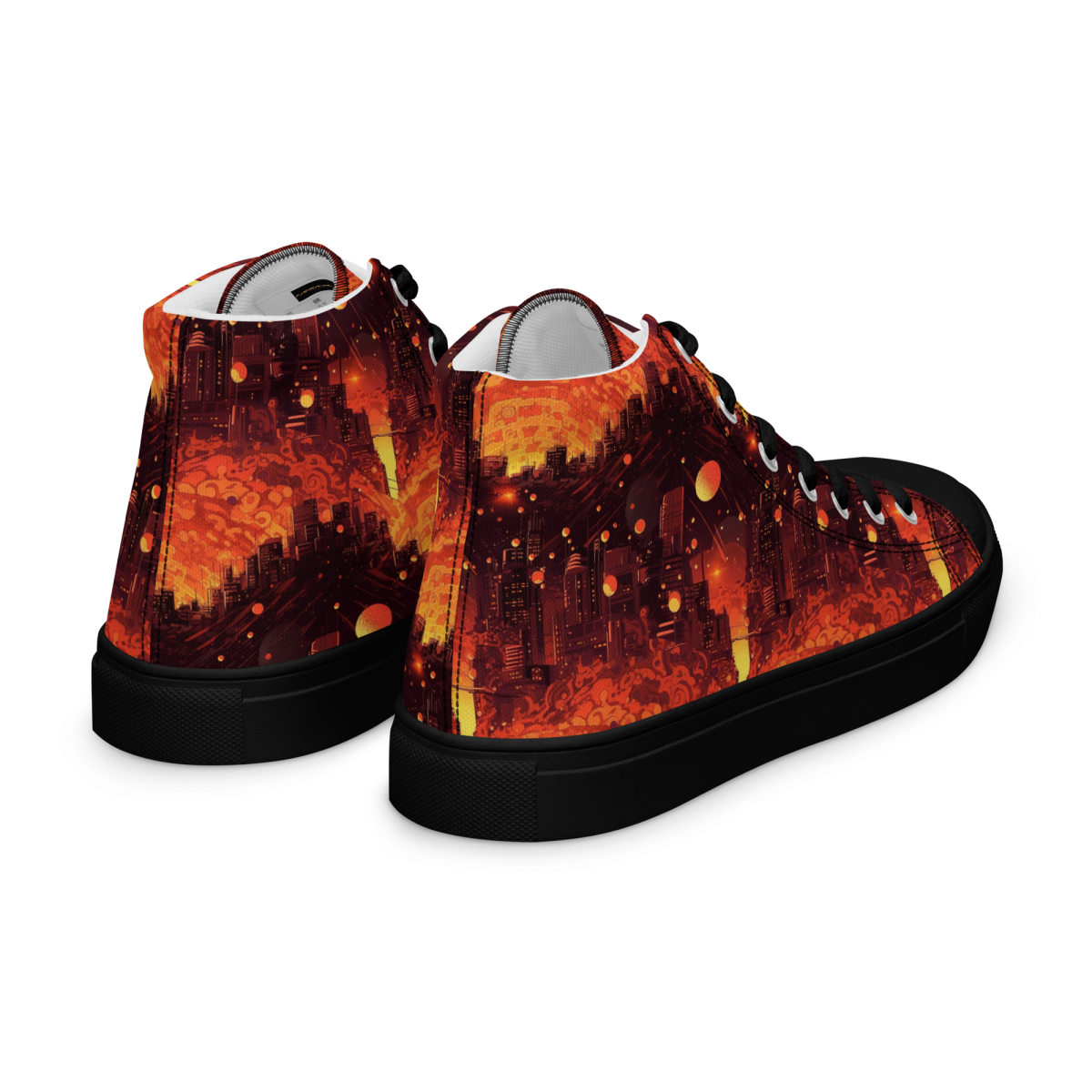 Spiral Flame - Orange/Black - Men's Shoe - Image 33