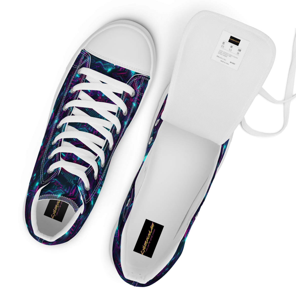 Cyberspace Circuits - Blue - Men's Shoe - Image 14