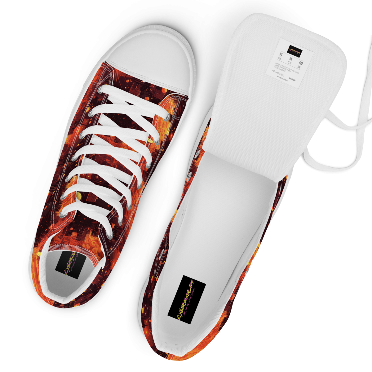 Spiral Flame - Orange/Black - Men's Shoe - Image 15
