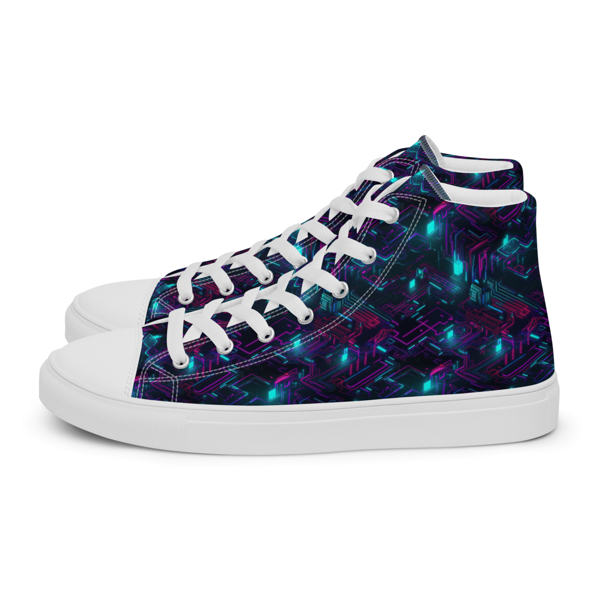 Cyberspace Circuits - Blue - Men's Shoe - Image 35