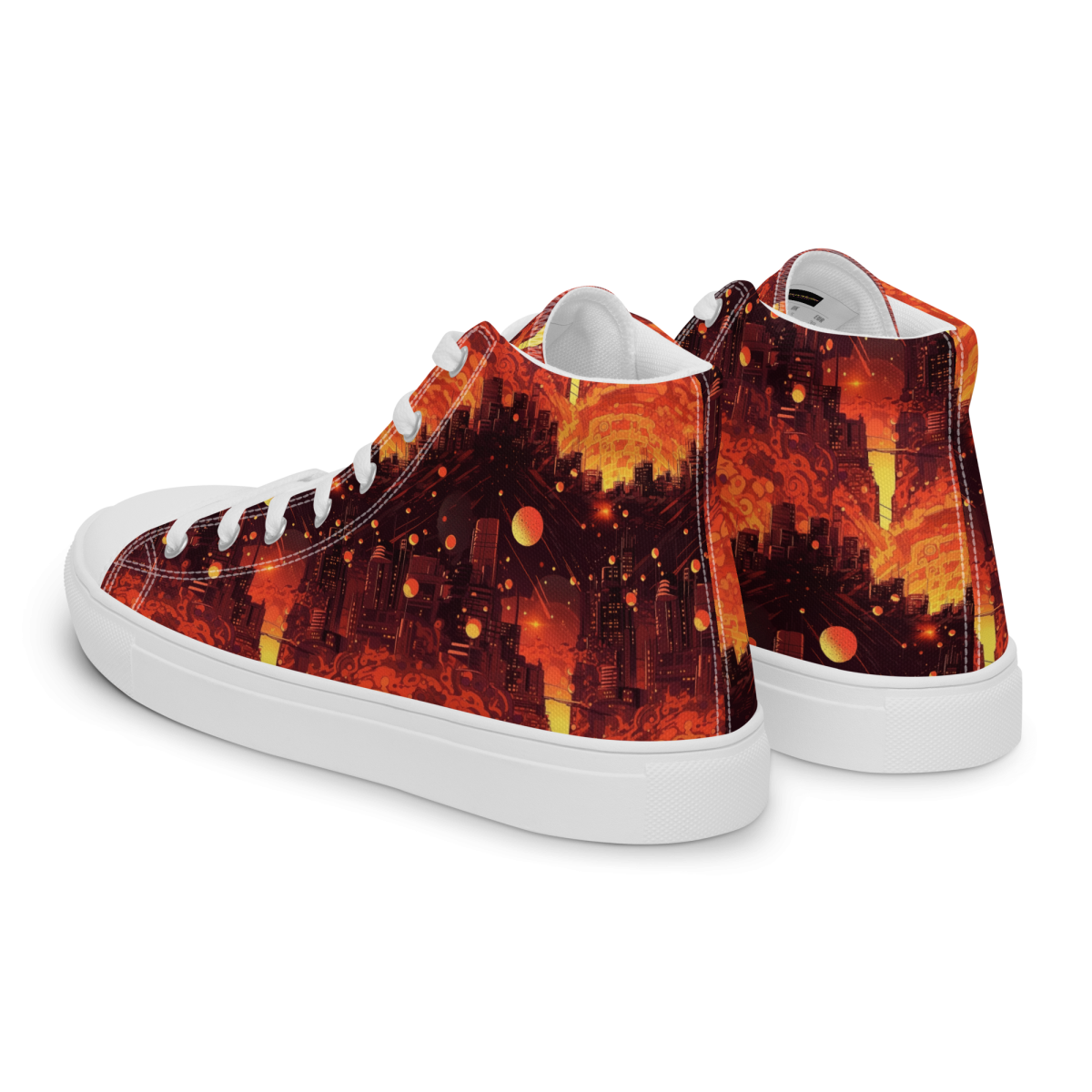 Spiral Flame - Orange/Black - Men's Shoe - Image 38