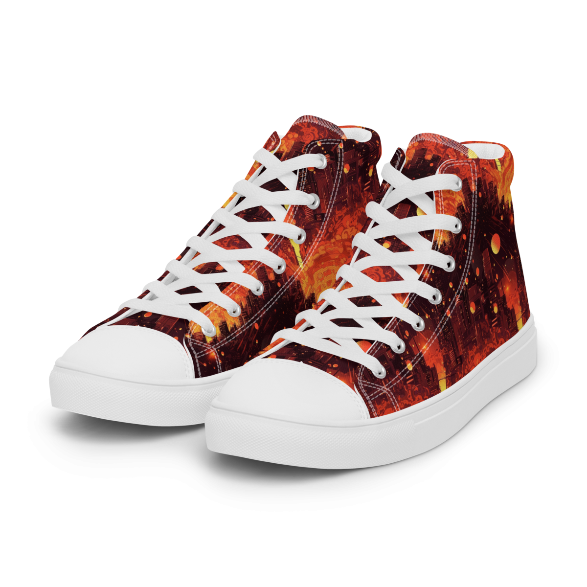 Spiral Flame - Orange/Black - Men's Shoe - Image 39