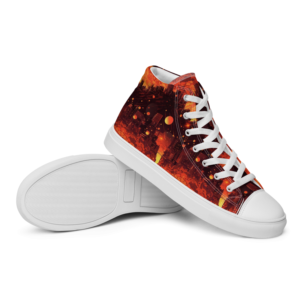 Spiral Flame - Orange/Black - Men's Shoe - Image 25