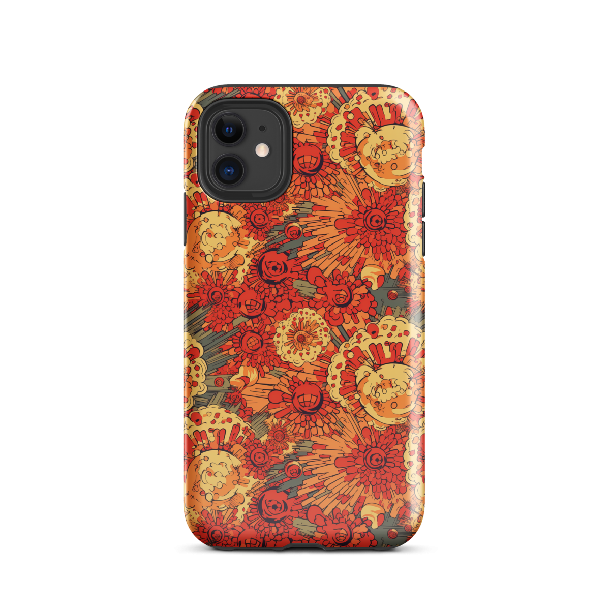 Fiery Fusion - Orange - Tough Case for iPhone®