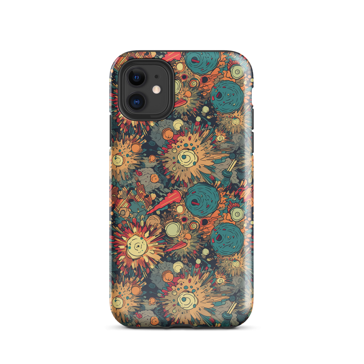 Flaming Fission - Blue/Yellow - Tough Case for iPhone®