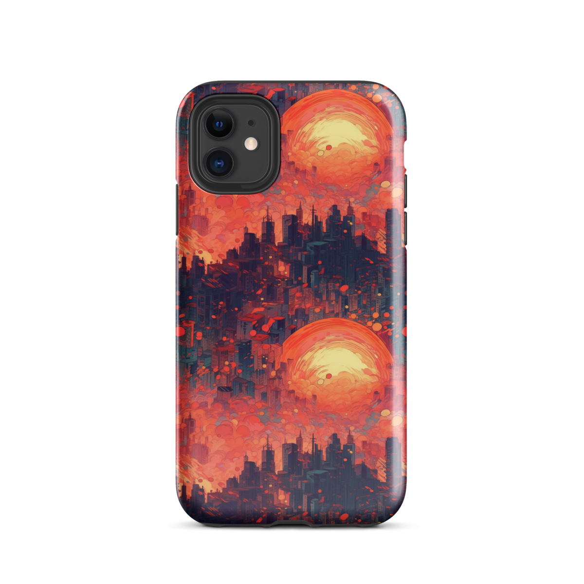 Fiery Dawn - Red/Black - Tough Case for iPhone®