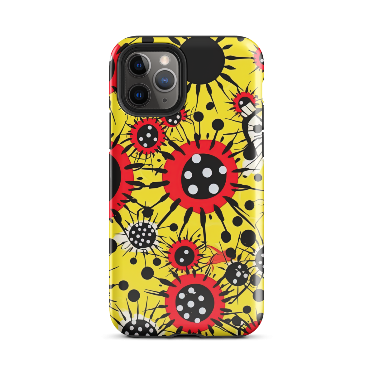 Virus Attack - Yellow/Red - Tough Case for iPhone® - Image 2