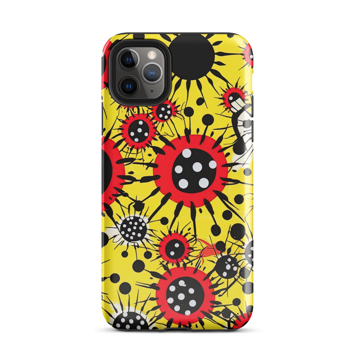Virus Attack - Yellow/Red - Tough Case for iPhone® - Image 3