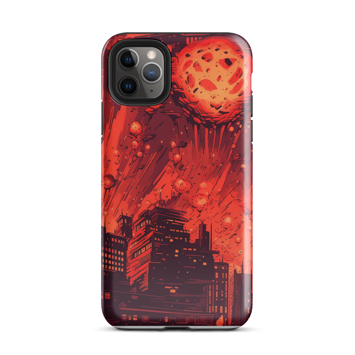 Meteor Strike - Red - Tough Case for iPhone® - Image 3