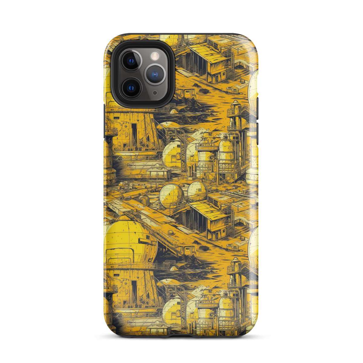 Moon Base - Yellow - Tough Case for iPhone® - Image 3