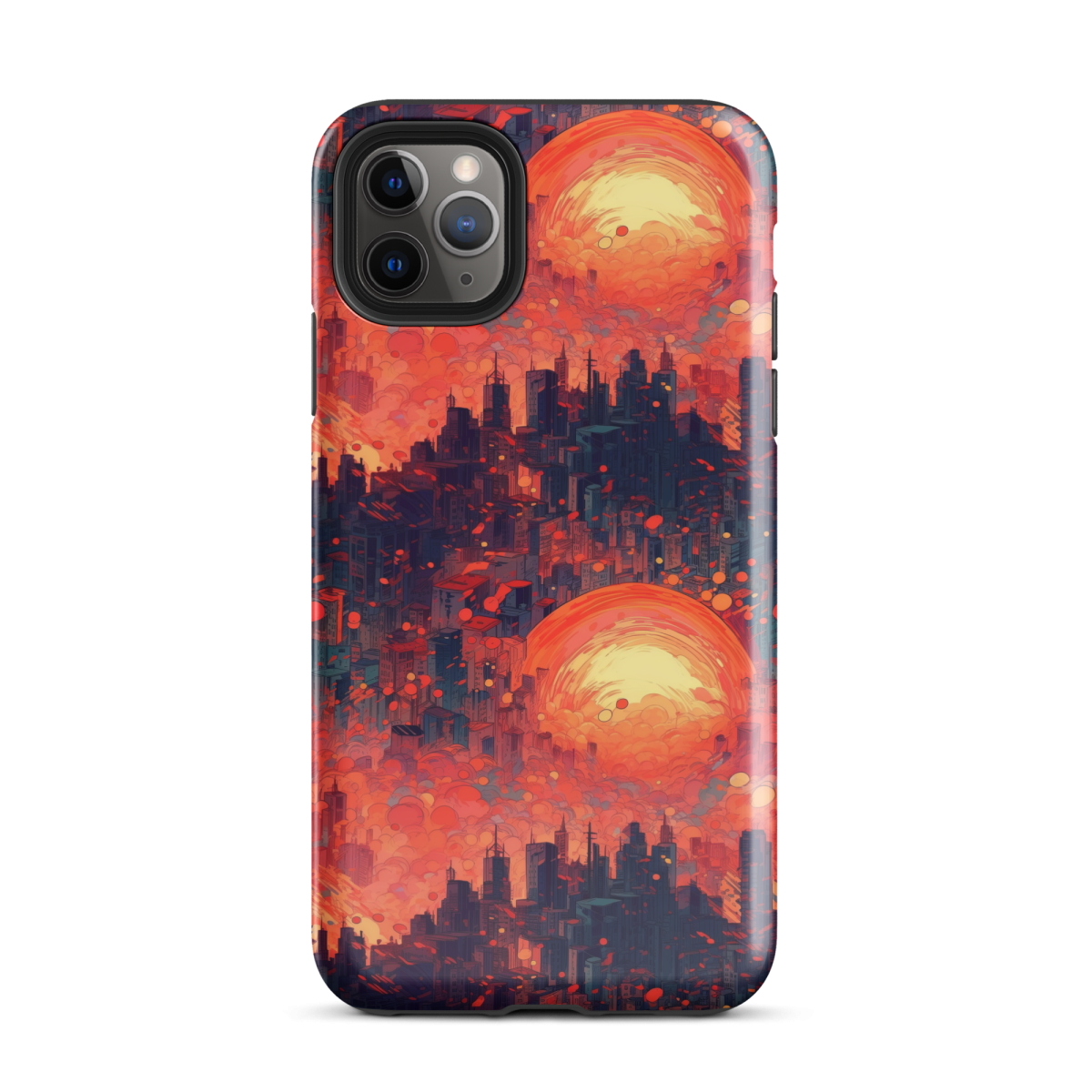 Fiery Dawn - Red/Black - Tough Case for iPhone® - Image 3