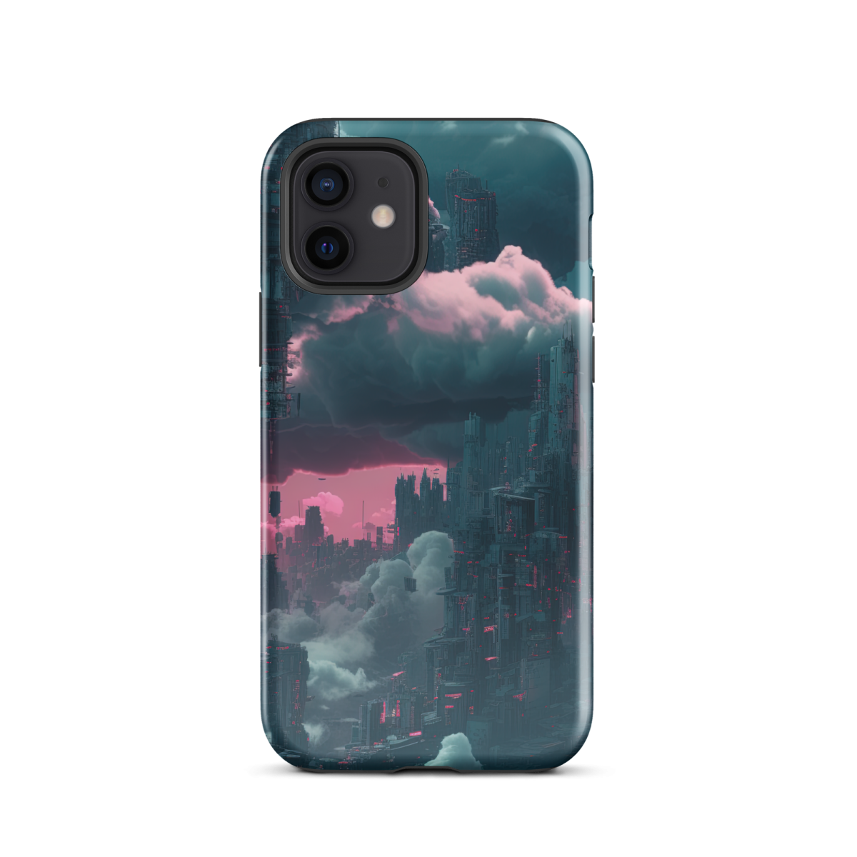 Cloudy Skyscraper - Blue/Magenta - Tough Case for iPhone® - Image 5