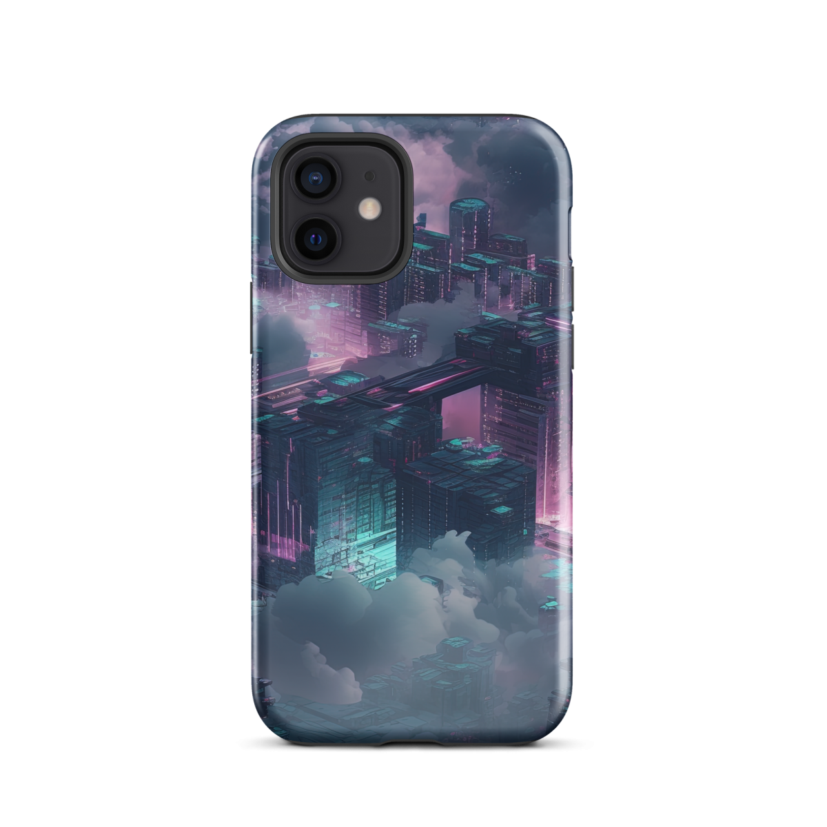 Cloudy City - Blue/Magenta - Tough Case for iPhone® - Image 6