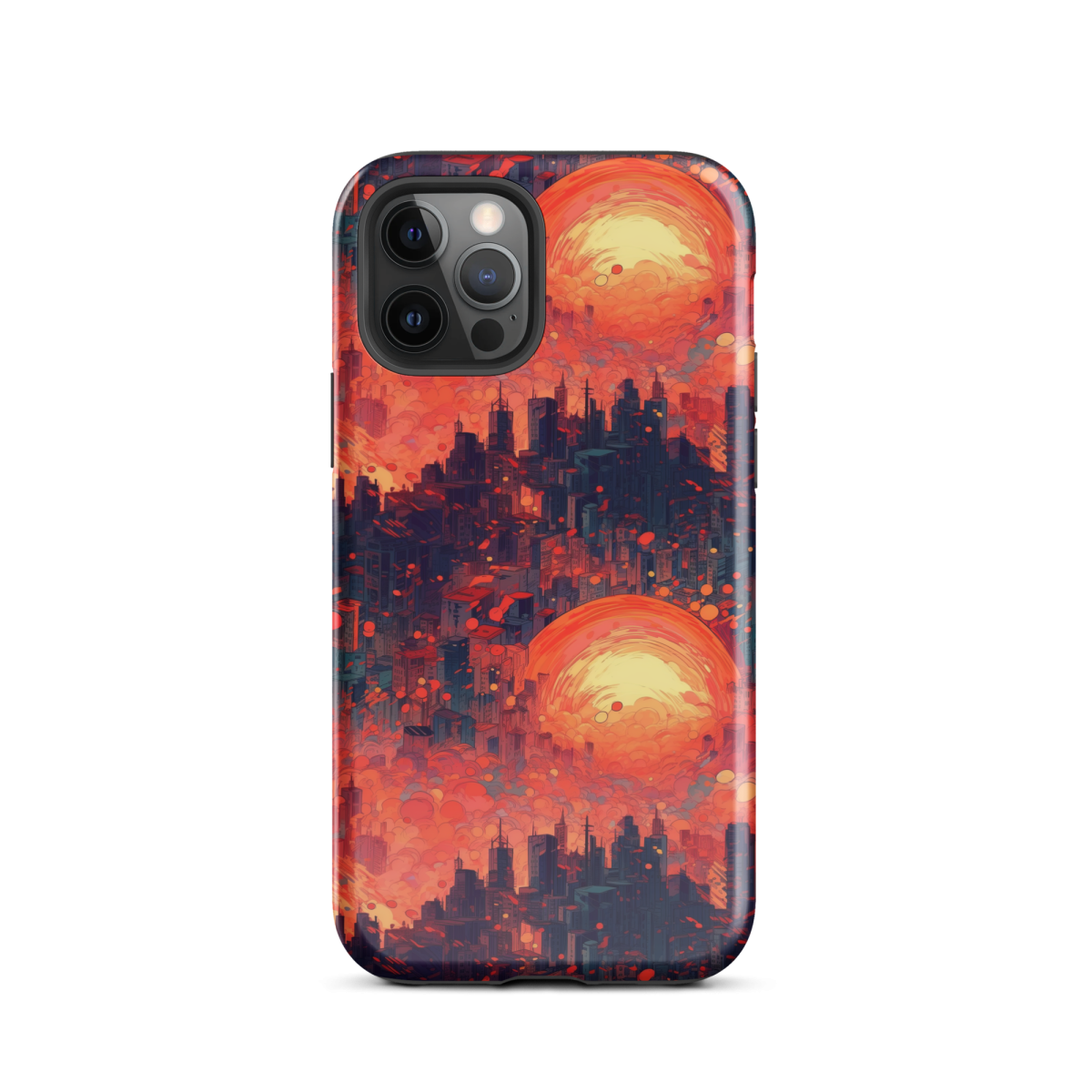 Fiery Dawn - Red/Black - Tough Case for iPhone® - Image 6