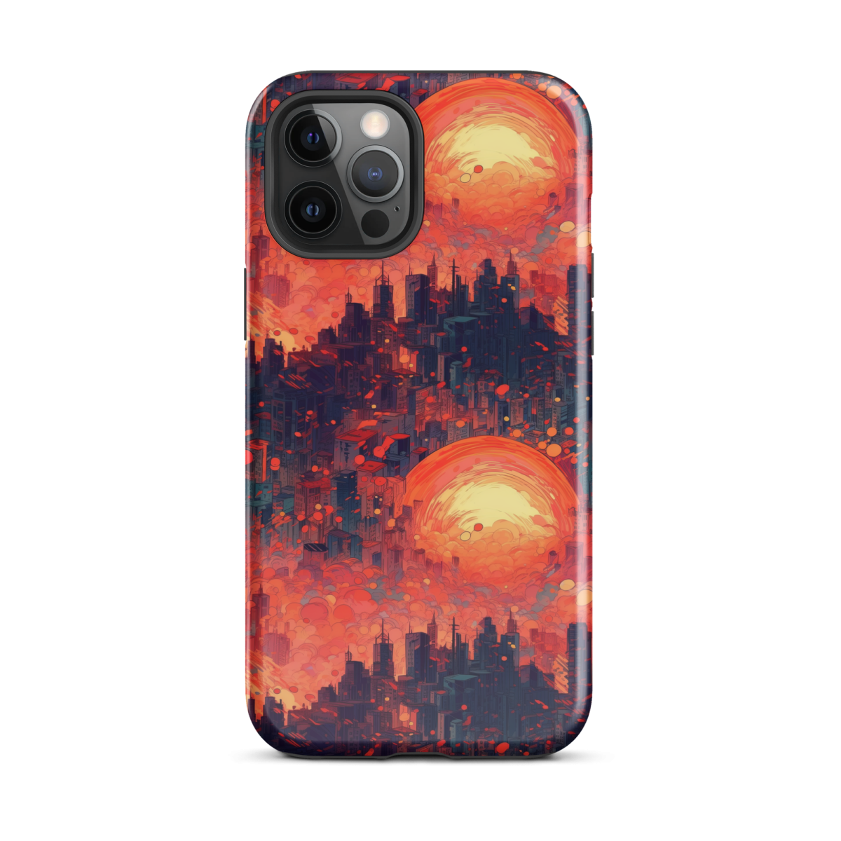 Fiery Dawn - Red/Black - Tough Case for iPhone® - Image 7
