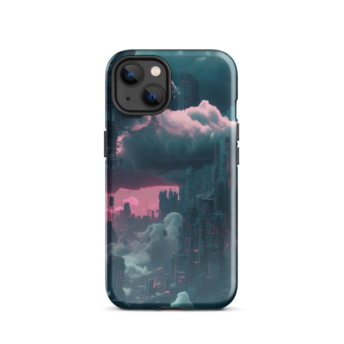 Cloudy Skyscraper - Blue/Magenta - Tough Case for iPhone® - Image 9