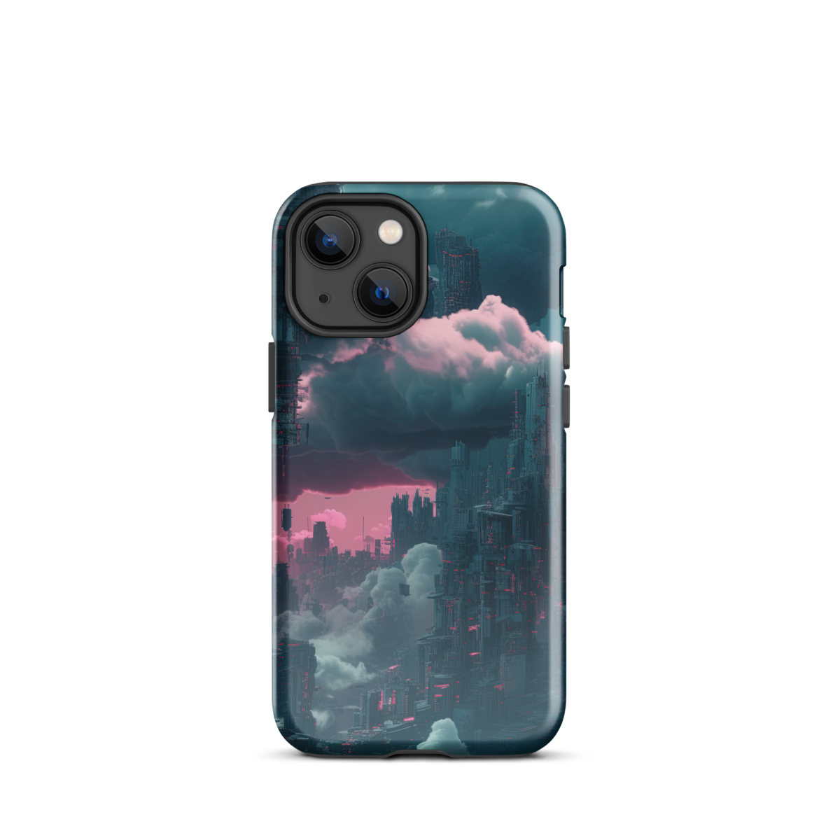 Cloudy Skyscraper - Blue/Magenta - Tough Case for iPhone® - Image 8