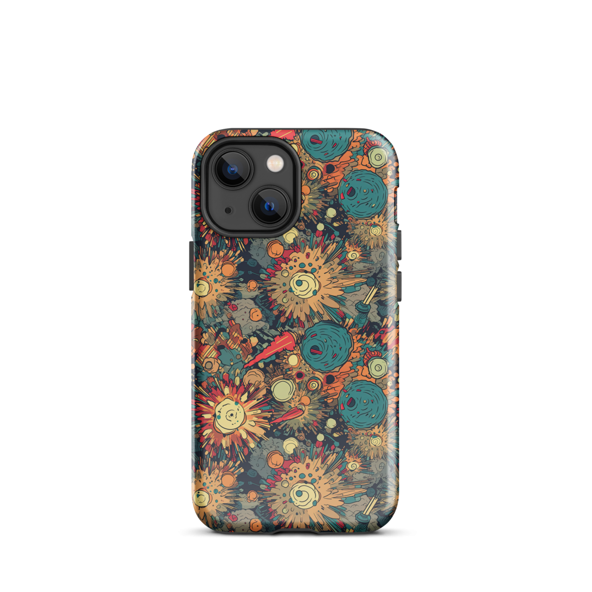 Flaming Fission - Blue/Yellow - Tough Case for iPhone® - Image 8