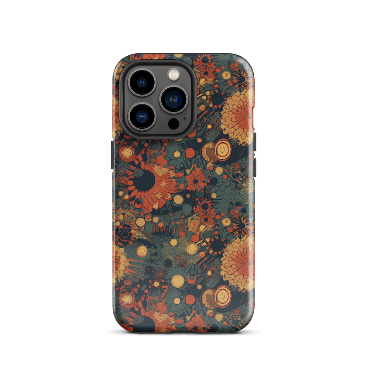 Trampled Flowers - Green/Blue - Tough Case for iPhone® - Image 10