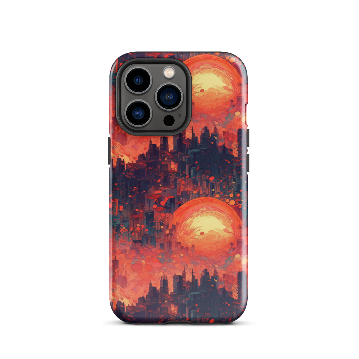 Fiery Dawn - Red/Black - Tough Case for iPhone® - Image 10